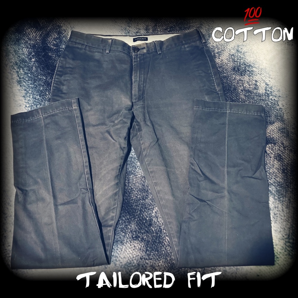 Men’s Lands End Cotton Tailored Pants